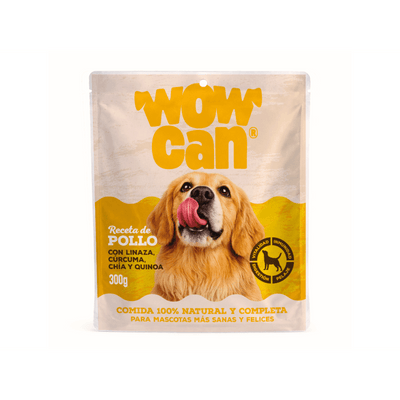 Alimento Húmedo Para Perro Pouch Wow Can Sabor Pollo 300 g