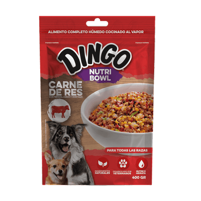 Alimento Nutri Bowl Wf Beef para perro Dingo 400 g