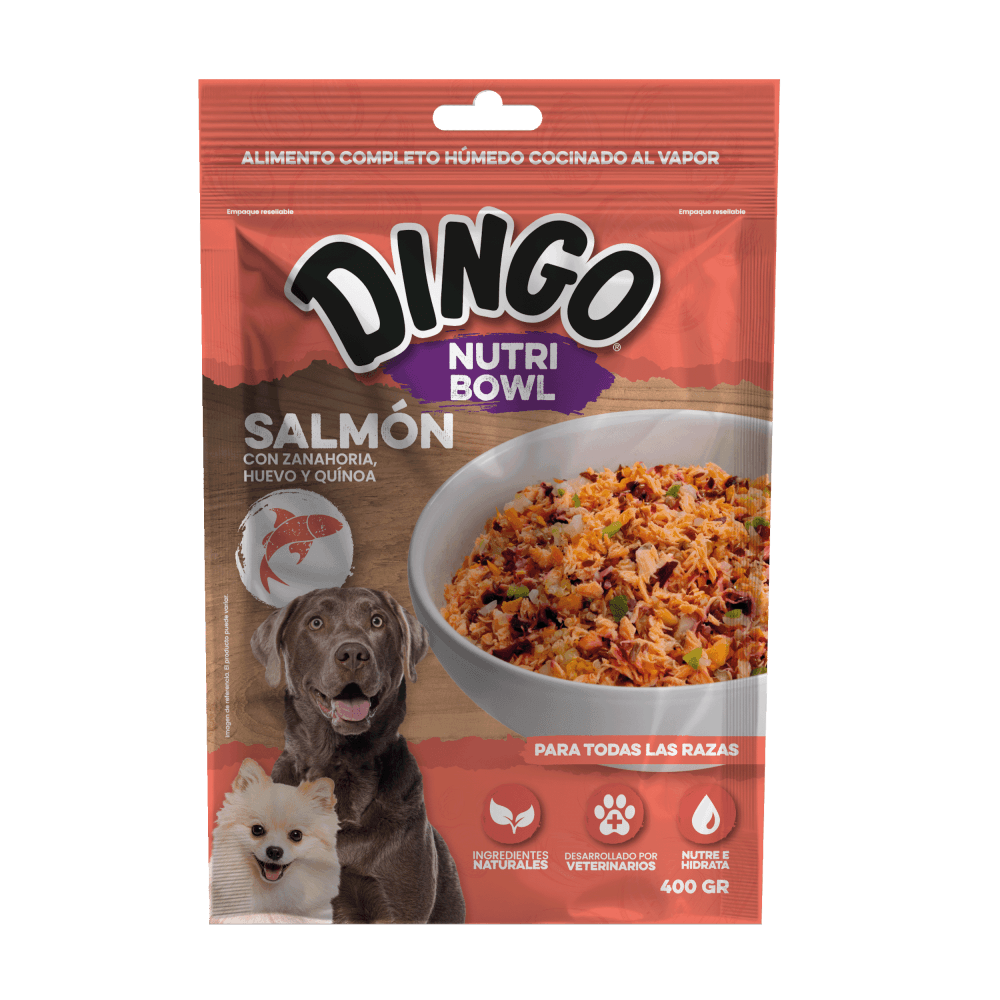 Alimento Nutri Bowl Wf Salmón para perro Dingo 400 g
