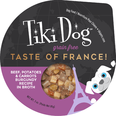 Alimento Húmedo Para Perro Carne Burgundy Tiki Dog 85 g