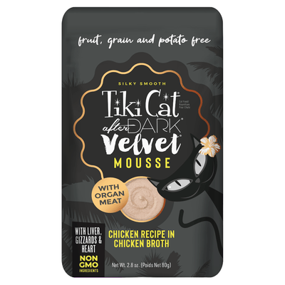 Tiki Cat After Dark Velvet Mousse de pollo – Alimento húmedo para gatos 80 g