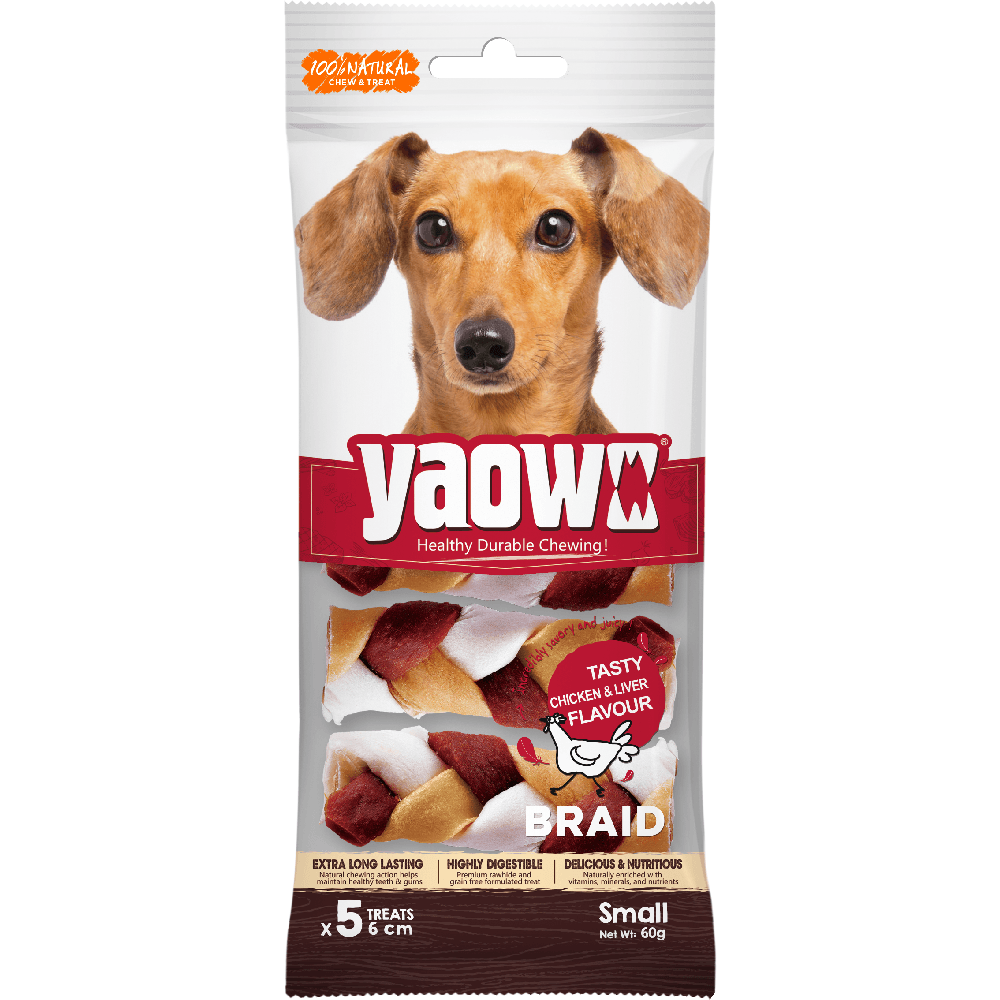 Snack Para Perro Phoenix Yao Wo Braid 2.5" (60 g u) 5 u
