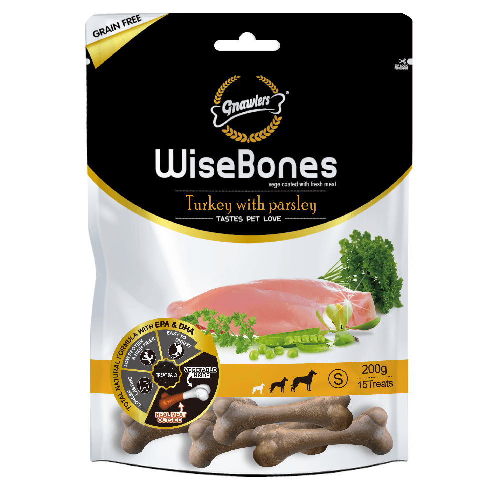 Snack Para Perro Phoenix Wisebones Pavo y Perejil 200 g