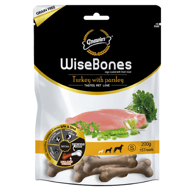 Snack Para Perro Phoenix Wisebones Pavo y Perejil 200 g
