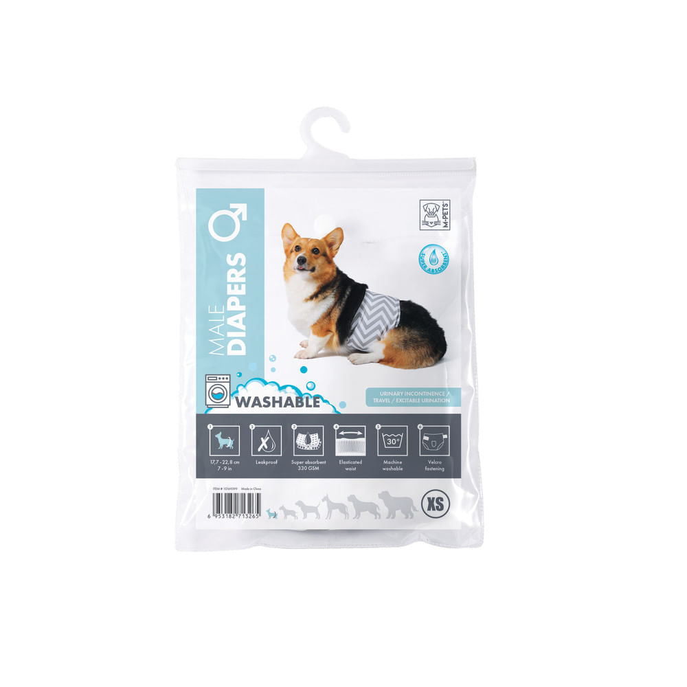 Pañal Lavable M-Pets Para Perro XS