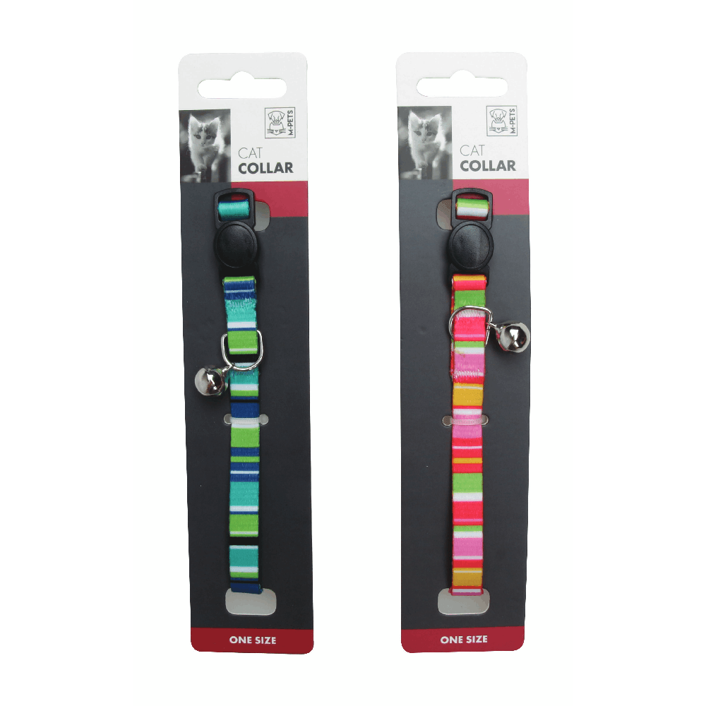 Collar De Rayas Para Gato M-PETS Único