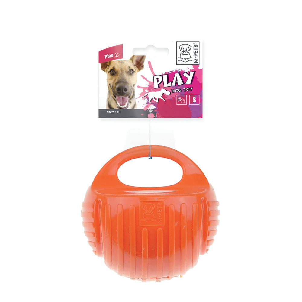 Pelota Arco naranja de juego para perro M-pets S