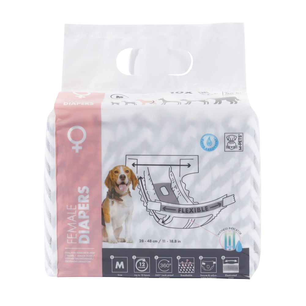 Pañales Para Perra M-Pets M