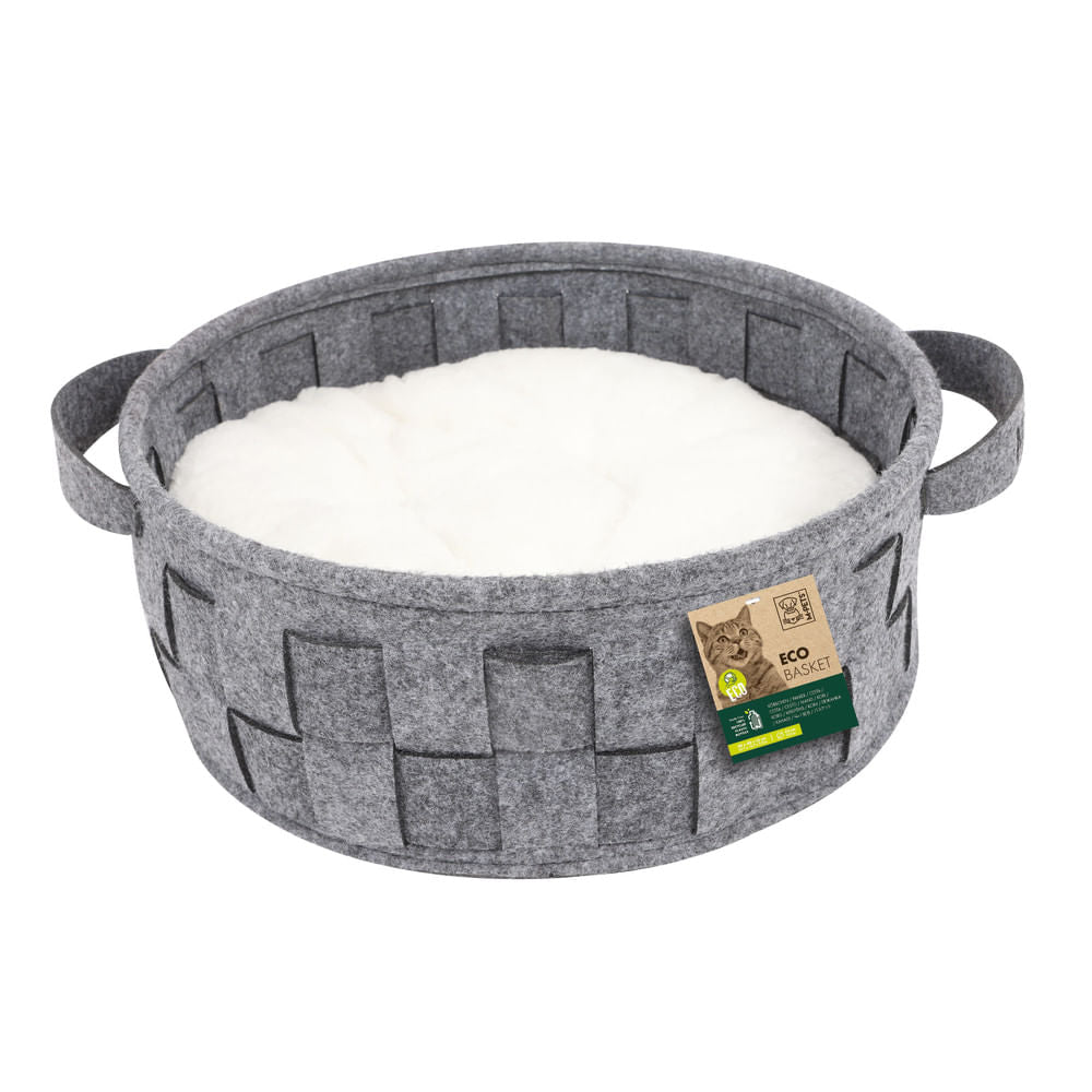 Cesta M-Pets Ecológica Para Gato 40 x 40 x 15 cm