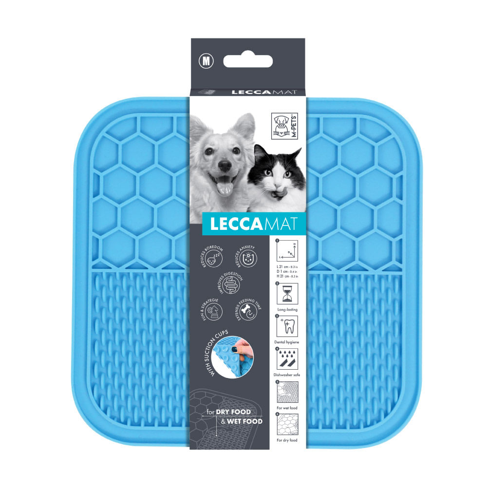 Tapete M-Pets Lecca Azul para Mascotas M