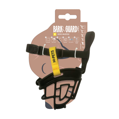 Bozal Para Perro Negro/Amarillo Bark M-PETS S