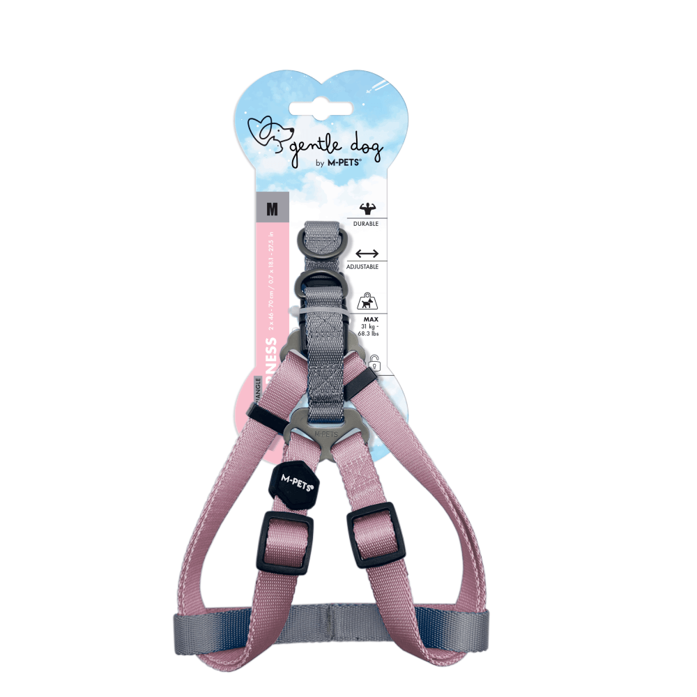 Arnés Triangular Para Perro Gentle Rosa M-PETS M
