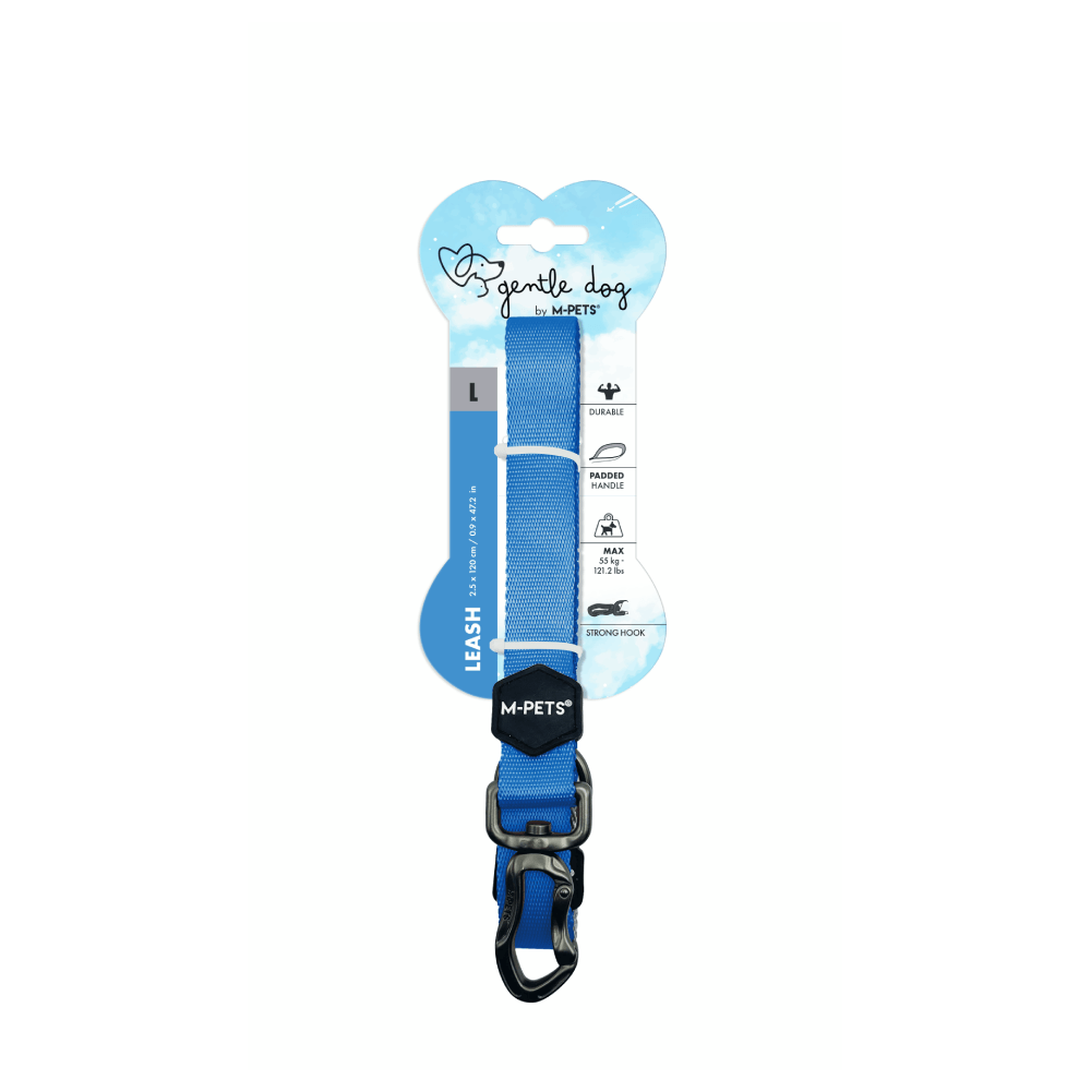 Correa Para Perro Gentle Azul M-PETS L