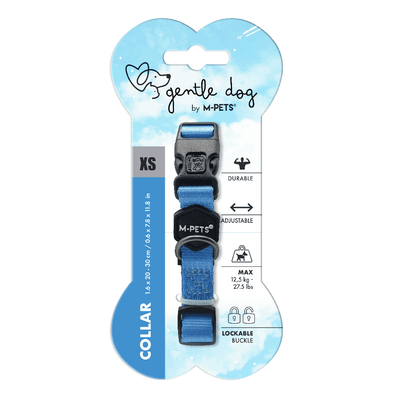 Collar Para Perro Gentle Azul M-PETS XS