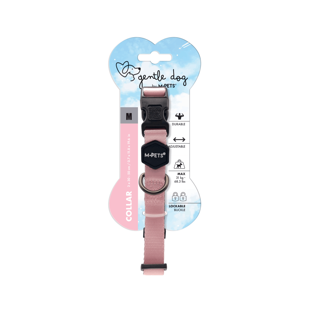 Collar Para Perro Gentle Rosa M-PETS M