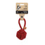 Juguete M-Pets Coto Ecobola Lazo Rojo Para Perro 8 cm