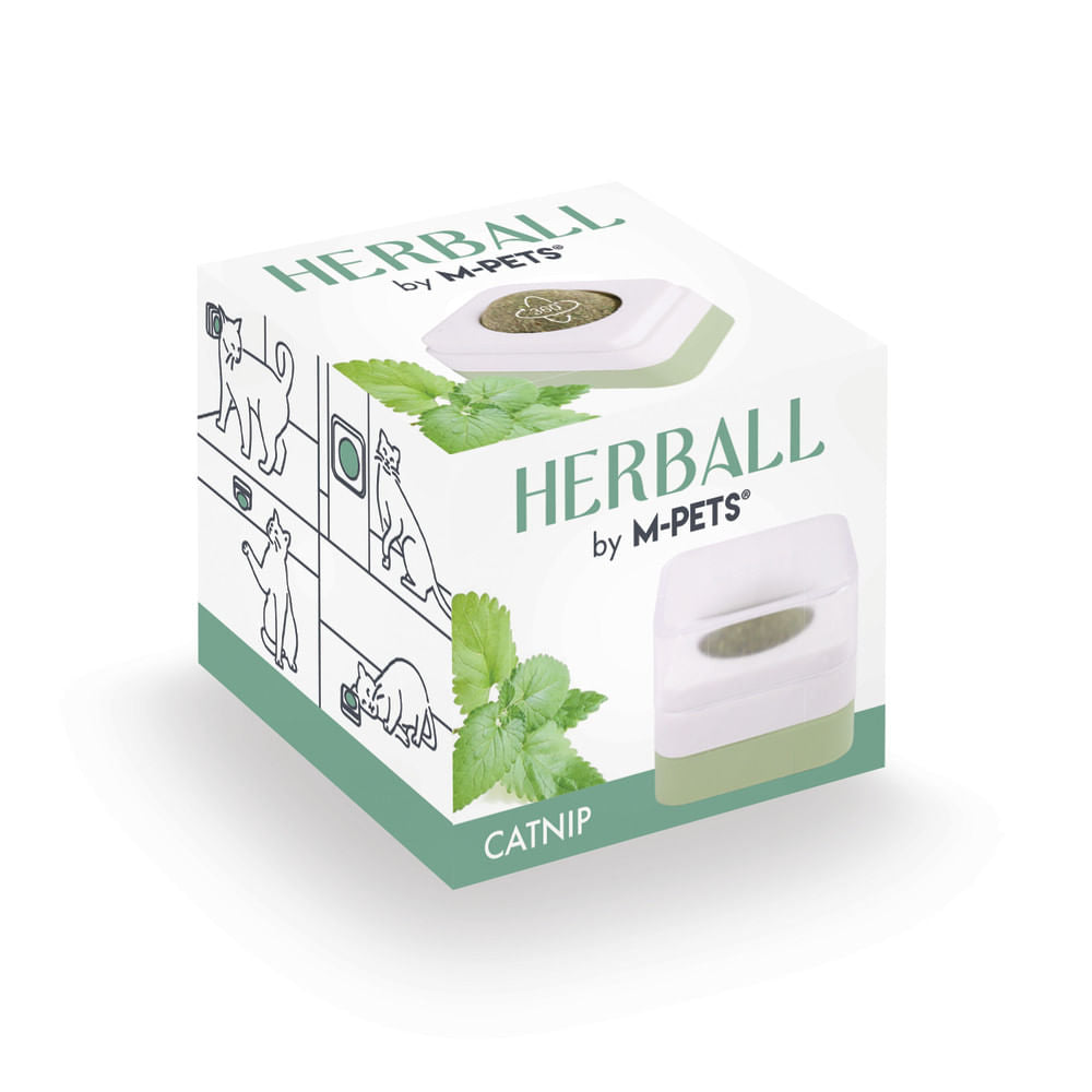 Bola M-Pets Hierba Herball Verde Para Gato Único