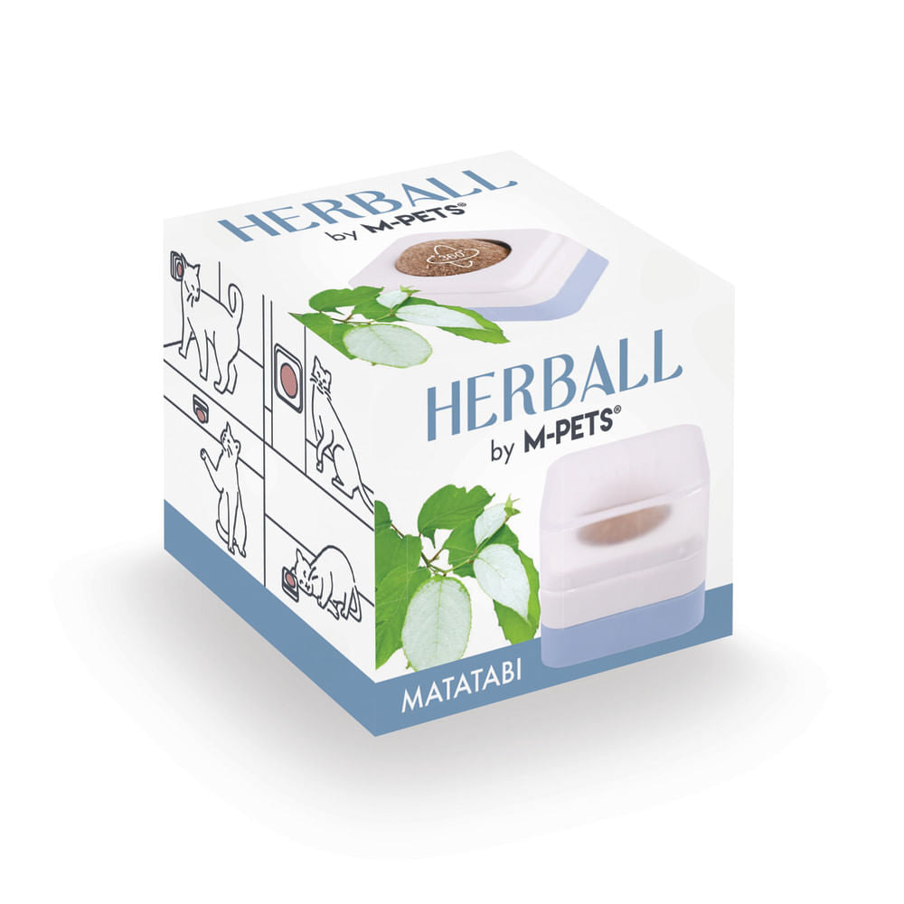 Bola M-Pets Matatabi Herball Azul Para Gato Único