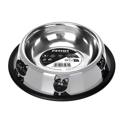 Comedero PETJOY en acero inoxidable para gato M-pets S