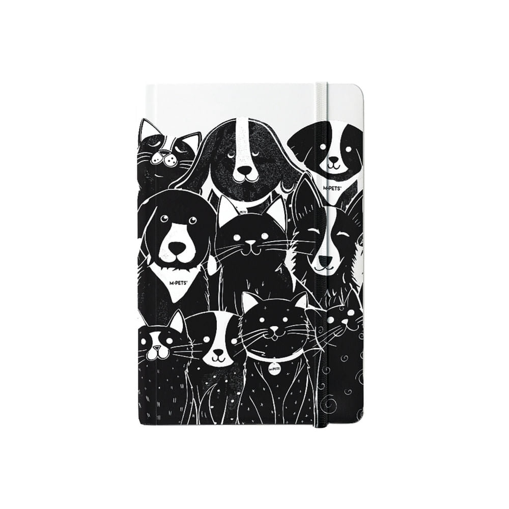 Cuaderno M-Pets Petjoy Blanco y Negro Único