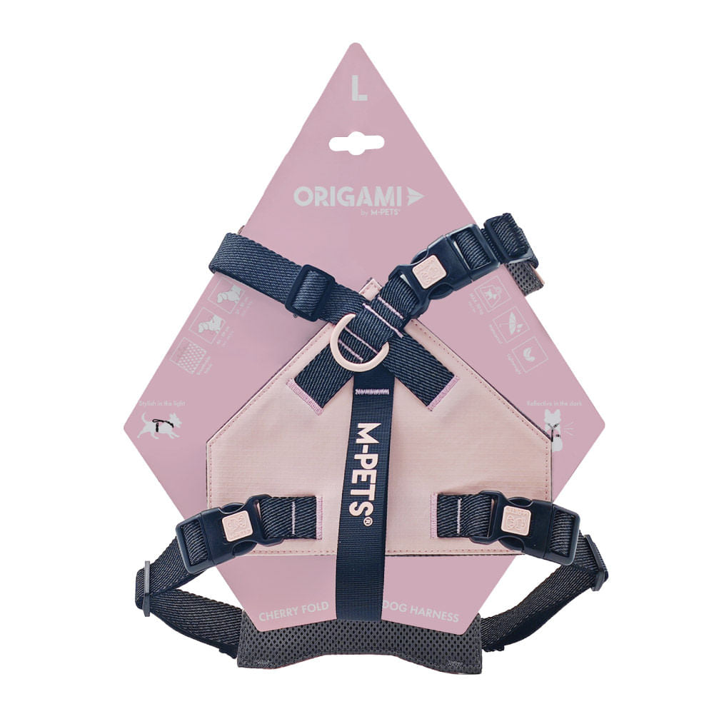 Arnés M-Pets Origami Cherry Fold para Perro L