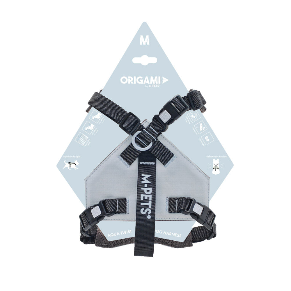 Arnés M-Pets Origami Aqua Twist para Perro M