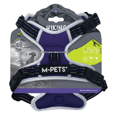 Arnés de Hiking M-Pets Morado Real Para Perro S