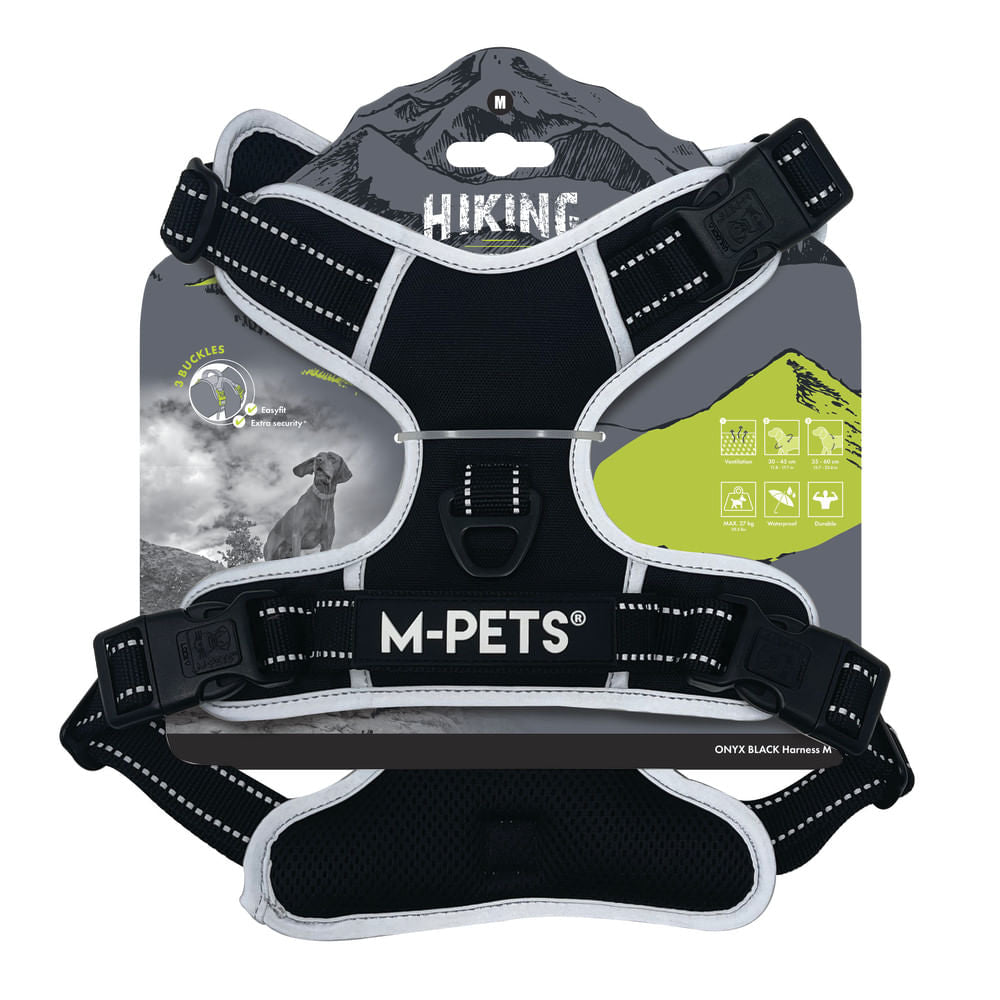 Arnés de Hiking M-Pets Negro Ónix Para Perro M