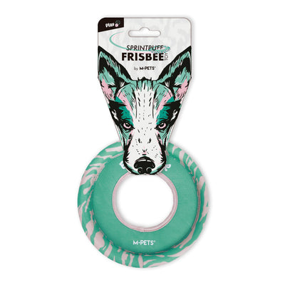Juguete M-Pets Frisbee Sprintpuff Rosa y Verde para Perro 24 x 24 x 2 cm