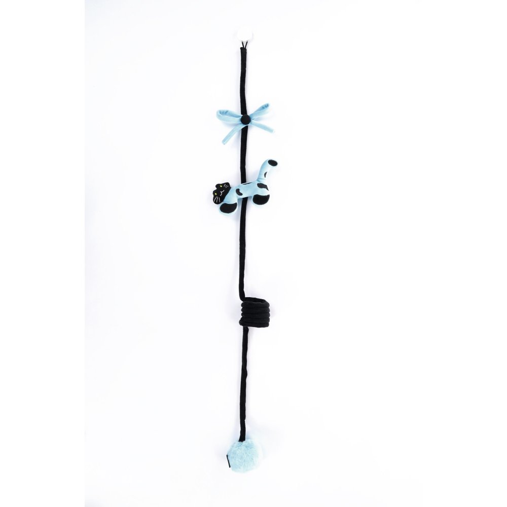 Juguete soga Tug Pals negro y azul para gato M-pets Único