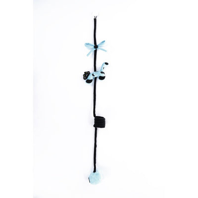 Juguete soga Tug Pals negro y azul para gato M-pets Único
