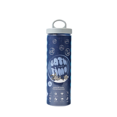 Toalla de secado rápido celeste para mascotas M-pets 64 × 43 cm