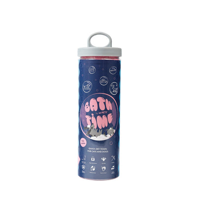 Toalla de secado rápido rosa para mascotas M-pets 64 × 43 cm