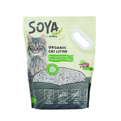 Arena de soya y cassava para gato M-pets 2,5 kg