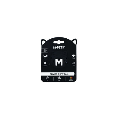 Pelota mordedora Power Chew Jet Negro para perro M-pets XS