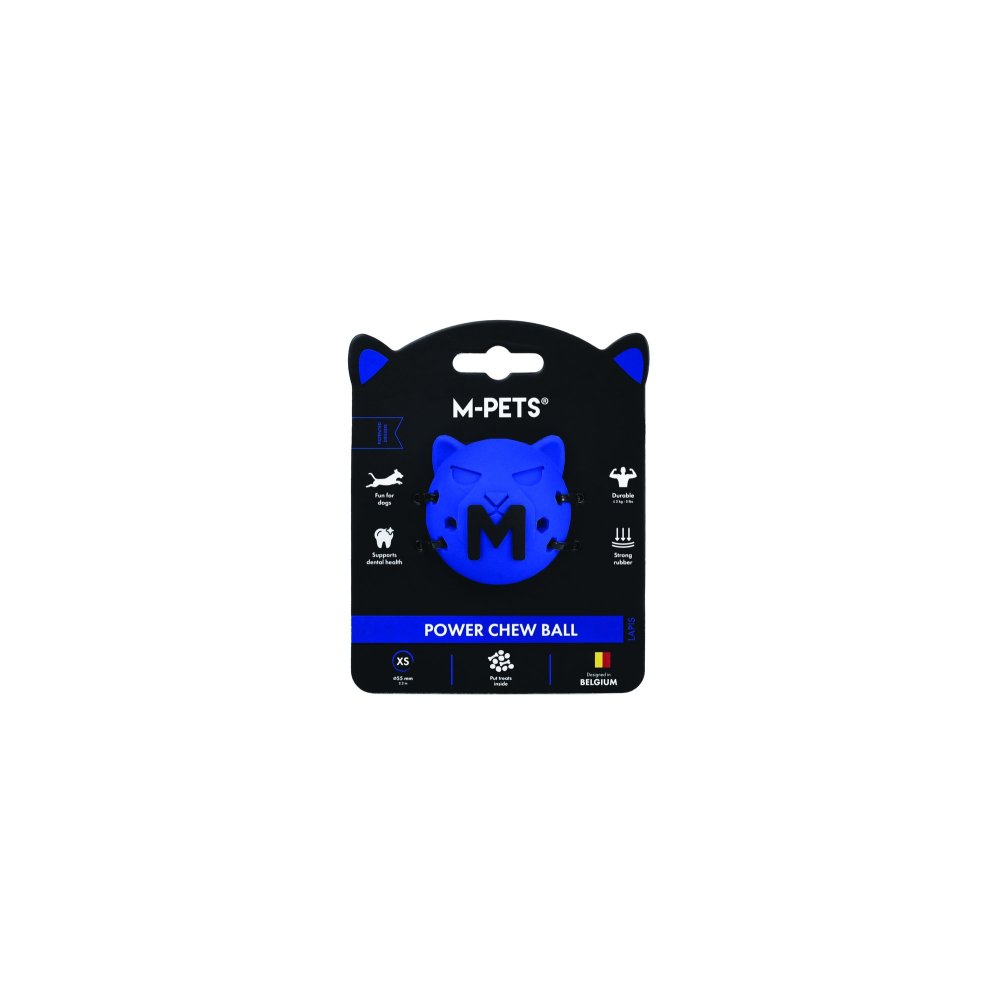 Pelota mordedora Power Chew Lapis Azul para perro M-pets XS
