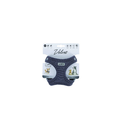 Arnés Velvet gris para perro M-pets XXS