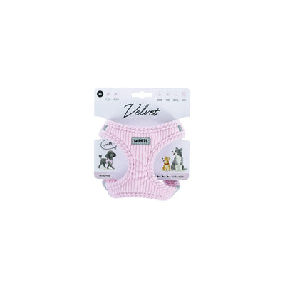Arnés Velvet rosa para perro M-pets XS