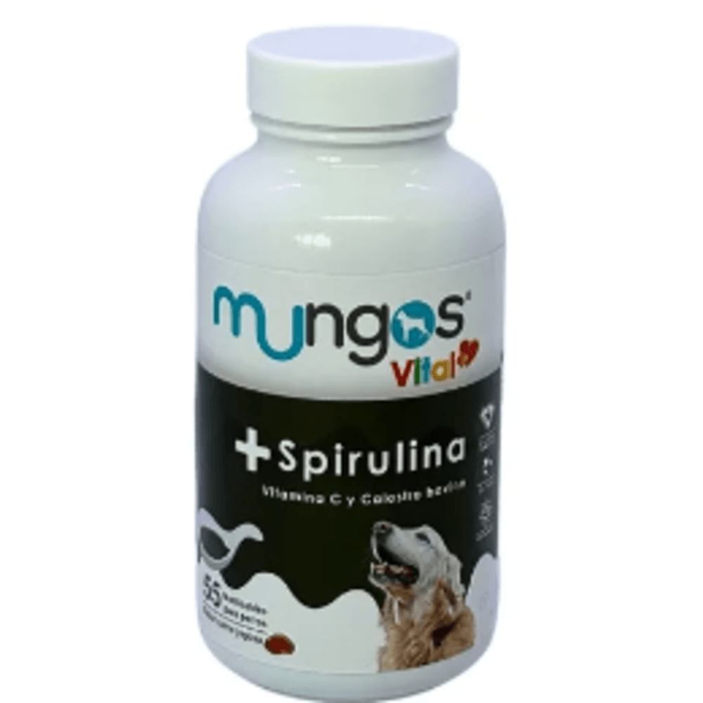 Suplemento nutricional con spirulina para perro Mungos 55 u