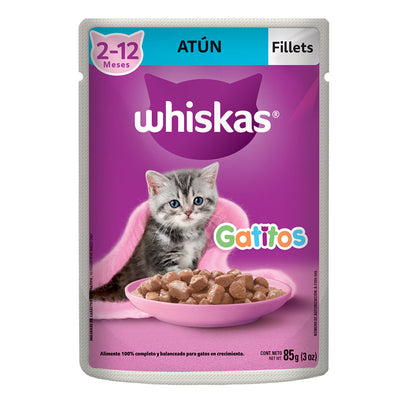 Alimento Húmedo Para Gatitos Whiskas Atún 85 g