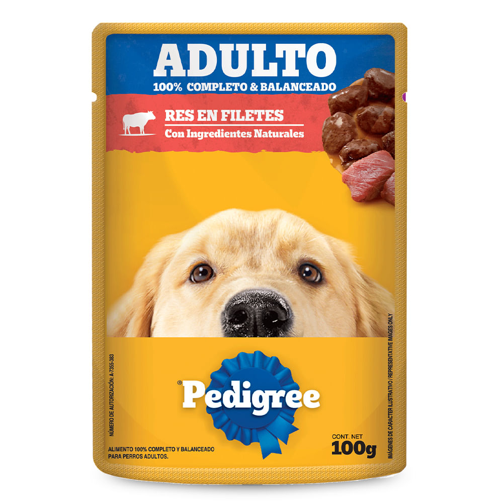 Alimento Húmedo Para Perro Pedigree Adulto Beef 100 g