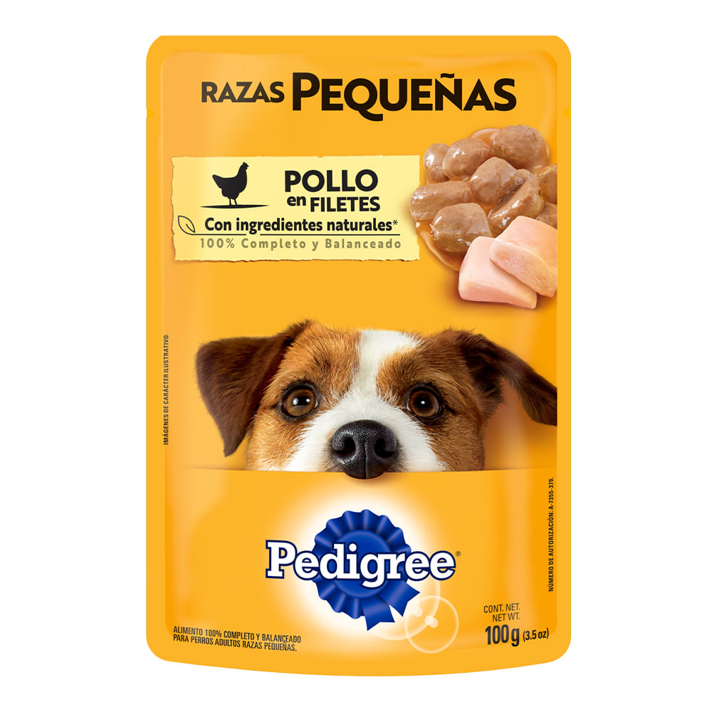 Alimento Húmedo Para Perro Pedigree Pouch Adulto Pollo Raza Pequeña 100 g