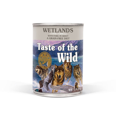 Alimento Húmedo Para Perro Taste Of The Wild Wetlands Lata 13oz