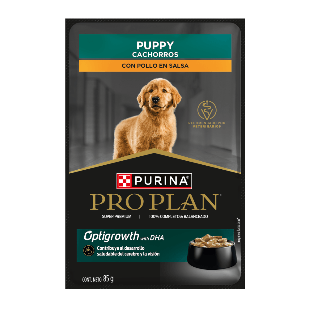 Alimento húmedo para perro cachorro Pro Plan sabor pollo 85 g