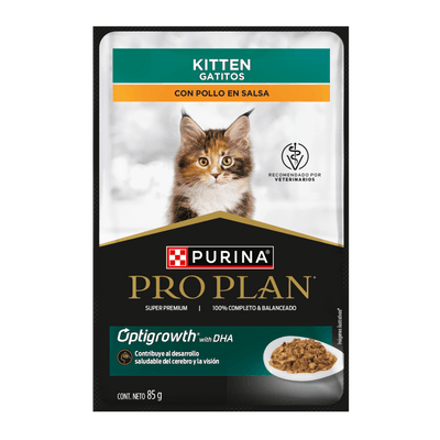 Alimento Húmedo Pro Plan para Gatito Pouch con Pollo en Salsa 85 g