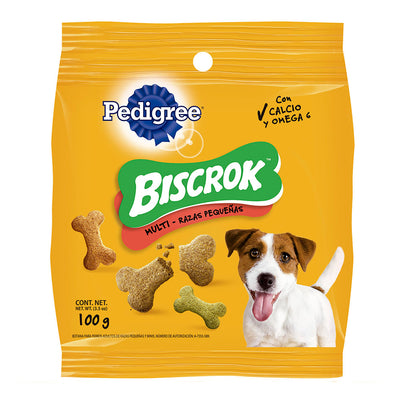 Snacks Para Perro Pedigree Galleta Biscrok Multi Razas Pequeñas 100 g
