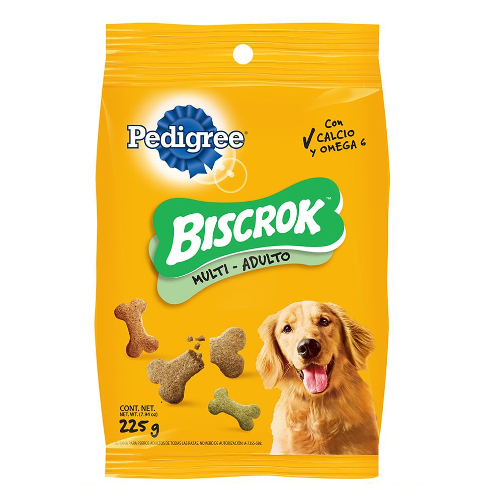 Snacks Para Perro Pedigree Galleta Biscrok Multi Adulto 225 g