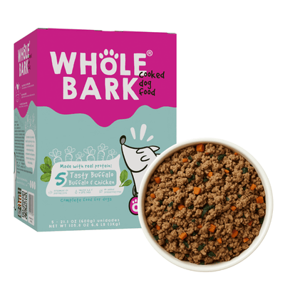 Alimento Húmedo Whole Bark Tasty Buffalo Cooked Dog Food 5 u
