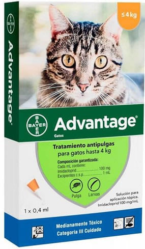 Antipulgas Advantage Gatos 4 kg