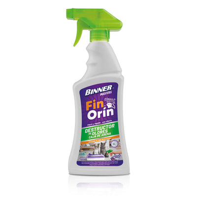 Controlador de Olor Fin Orín Arenero Binner Mascotas Fres 700 ml